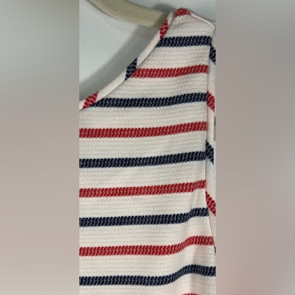 Zara Striped Sleeveless Bodycon Midi Dress Size Medium Casual Summer Stretch - Picture 7 of 14